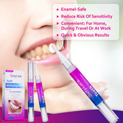 Teeth Whitening Pen (4 Pcs), 30+ Uses, Effective, Painless, No Sensitivity, Travel-Friendly, Easy to Use, Beautiful White Smile, Mint Flavor(No shipment on weekends)