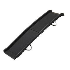 Portable Foldable Pet Ramp Climbing Ladder Suitable for Off-road Vehicle Trucks - Black XH