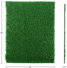 Artificial Grass Puppy Pee Pad for Dogs and Small Pets - 16x20 Reusable 3-Layer Training Potty Pad with Tray - Dog Housebreaking Supplies by PETMAKER