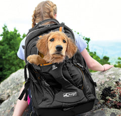 Kurgo G-Train - Dog Carrier Backpack for Small Pets - Cat & Dog Backpack for Hiking, Camping or Travel - Waterproof Bottom - Red