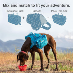 Kurgo Pet Tactical First Aid Kit, Dog First Aid MOLLE Harness Attachment, Detachable Pouch for MOLLE Dog Harness (First Aid Kit), Coastal Blue